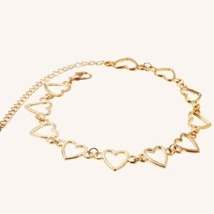 Open Heart Choker Necklace